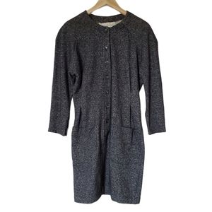 Vintage VTG Norma Kamali sweatshirt pocket dress